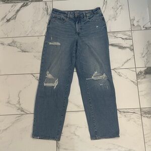 Old Navy Blue Distressed Denim Jeans